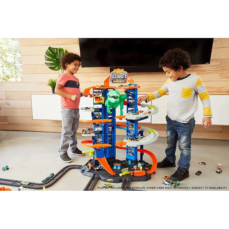 Mattel GJL14 - Hot Wheels - Megacity Parkgarage mit T-Rex-Angriff – Bild 5