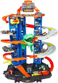 Mattel Hot Wheels Megacity Parkgarage mit T-Rex-Angriff