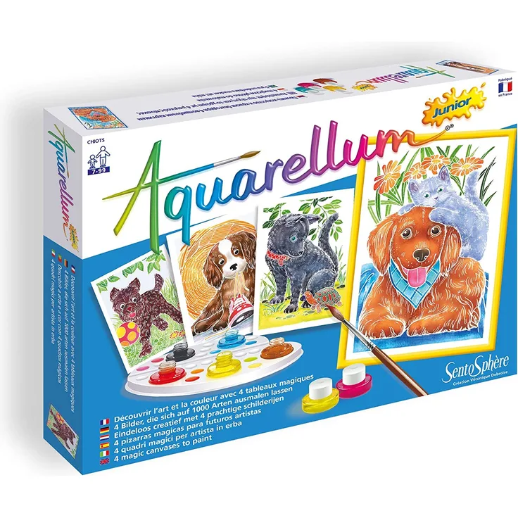 Sentosphère 3900698 - Malset Aquarellum Junior Welpen