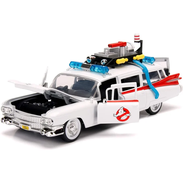 Jada 253235000 Cazafantasmas coche ECTO-1 Metal 1:24 Fahrzeug, weiß – Bild 9