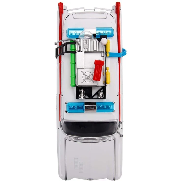 Jada 253235000 Cazafantasmas coche ECTO-1 Metal 1:24 Fahrzeug, weiß – Bild 7