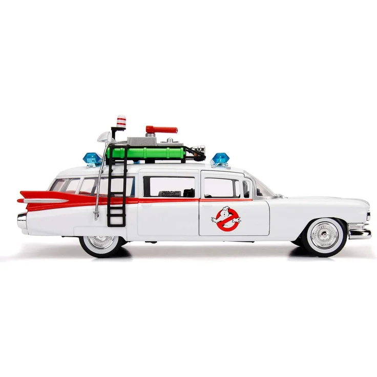Jada 253235000 Cazafantasmas coche ECTO-1 Metal 1:24 Fahrzeug, weiß – Bild 5