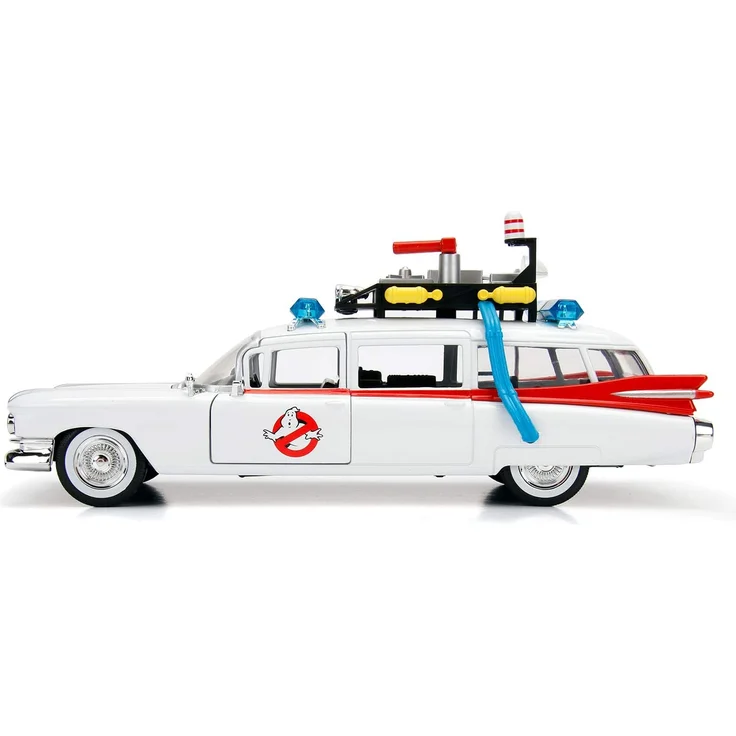 Jada 253235000 Cazafantasmas coche ECTO-1 Metal 1:24 Fahrzeug, weiß – Bild 3