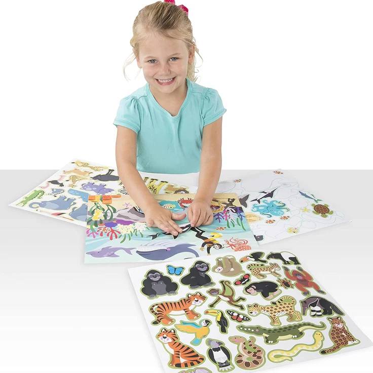 Melissa & Doug wiederverwendbares Stickerbrett – Lebensräume | Aktivitätsbrett | Stickerbrett | 3+ | Geschenk für Jungen oder Mädchen - Preisvergleich – Bild 7
