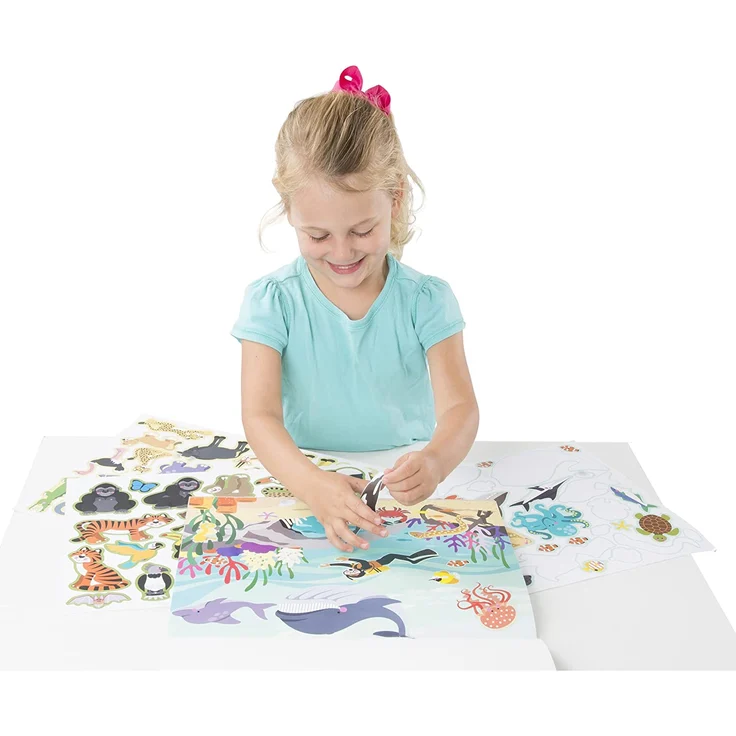 Melissa & Doug wiederverwendbares Stickerbrett – Lebensräume | Aktivitätsbrett | Stickerbrett | 3+ | Geschenk für Jungen oder Mädchen - Preisvergleich – Bild 4