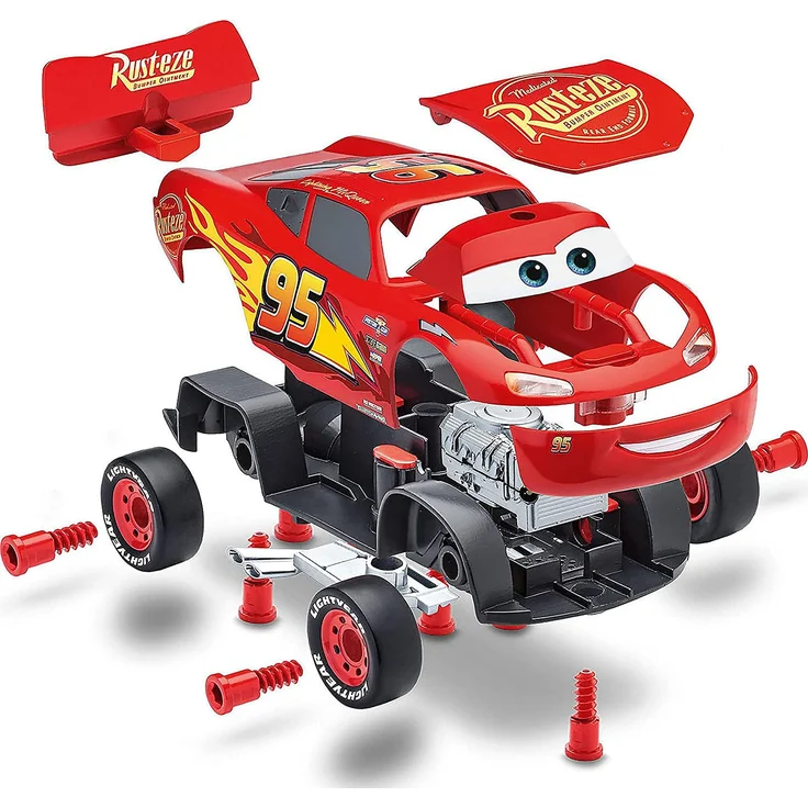 Revell Lightning McQueen Sportwagen-Modell Montagesatz 1:20 Lightning McQueen Beide Geschlechter 19 Stück(e) – Bild 3