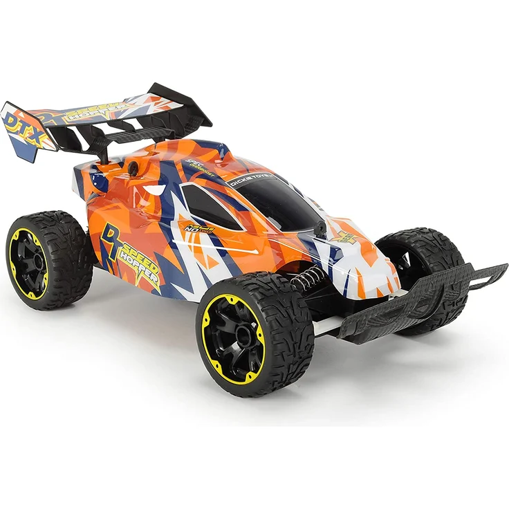 Dickie Toys RC Speed Hopper, ferngesteuertes Spielzeugauto mit gefederten Radgabeln für Jungen und Mädchen ab 6 Jahren, 2-Kanal Funkfernsteuerung, Rennauto mit 10 km/h für Stunts, Draußen und Drinnen – Bild 2