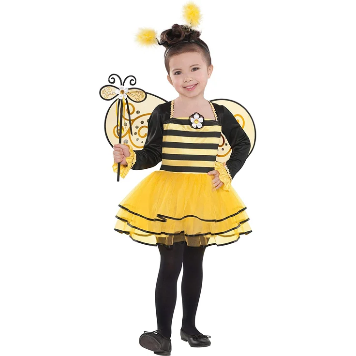 Amscan 997651 Kinderkostüm Ballerina-Biene, gelb/schwarz, 3-4 Jahre – Bild 1