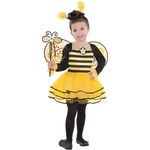 Amscan 997651 Kinderkostüm Ballerina-Biene, gelb/schwarz, 3-4 Jahre