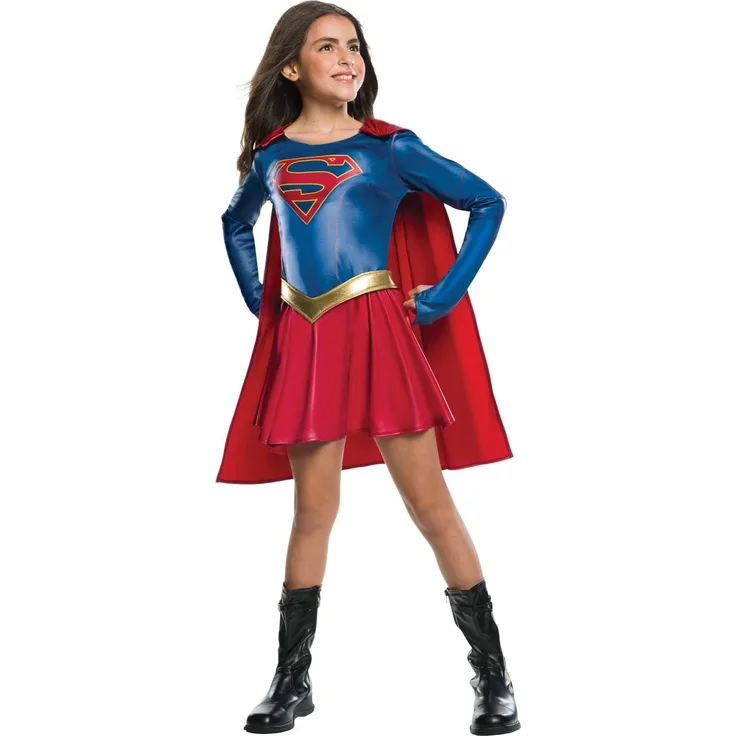 Rubie 's Offizielles Supergirl-Kostüm für Kinder, 147 cm, Größe L, 8 / 10 Jahre