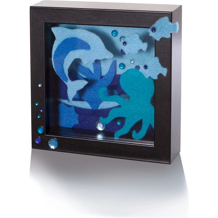 folia 520493 - Bastelfilz Ton in Ton, 20 x 30 cm, 10 Blatt sortiert in Blautönen - ideal für vielfältige Bastelarbeiten – Bild 2