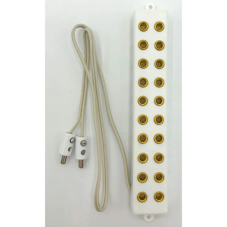 Verteilerleiste 10-fach mit Kabel und Stecker - Farbe: weiss für 3,5V Puppenhaus Krippen Modellbau
