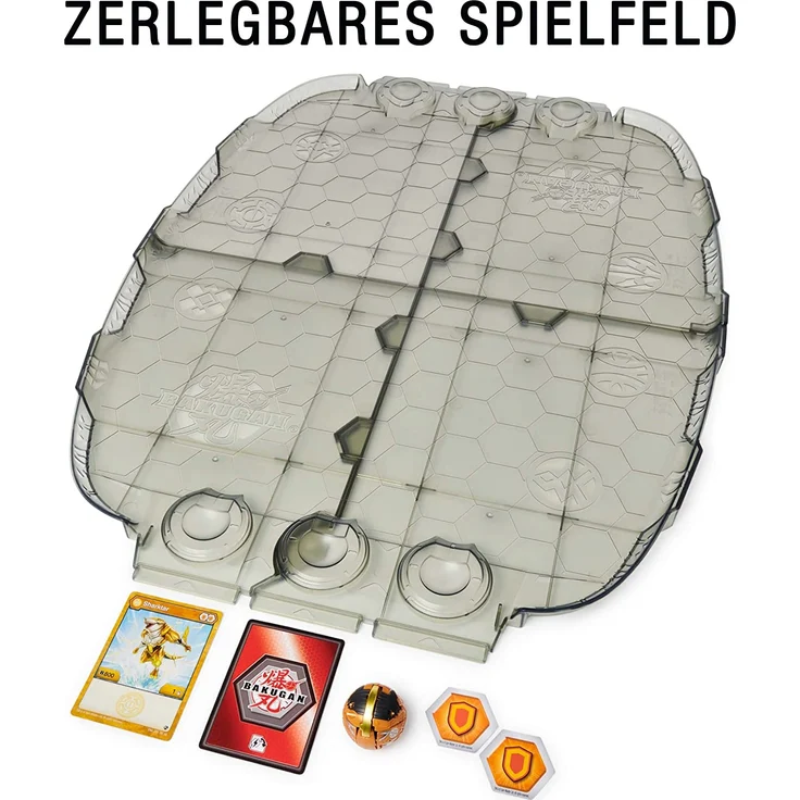Bakugan Geogan Rising Battle Matrix, zerlegbares Spielfeld mit exklusivem Aurelus Sharktar Bakugan – Bild 2