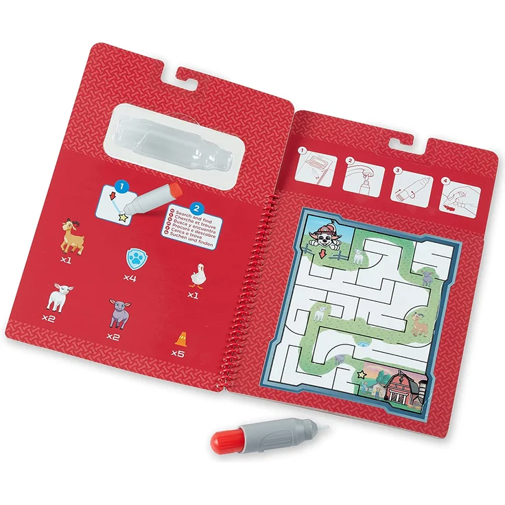 Melissa & Doug | PAW Patrol | Water Wow! |Marshall Aktivitätenblock zum Ausmalen mit Wasser für Reisen – Bild 4