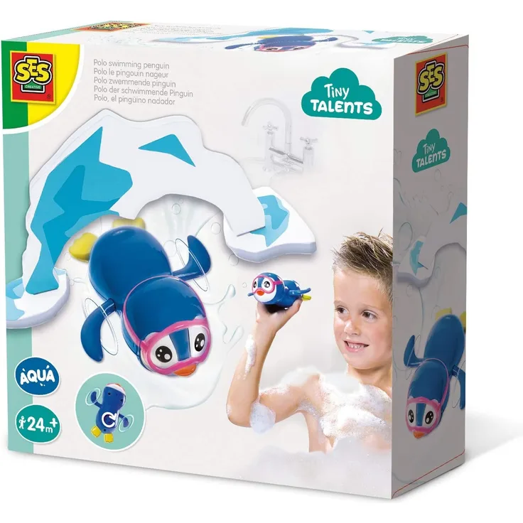 SES Creative Schwimmender Pinguin blau
