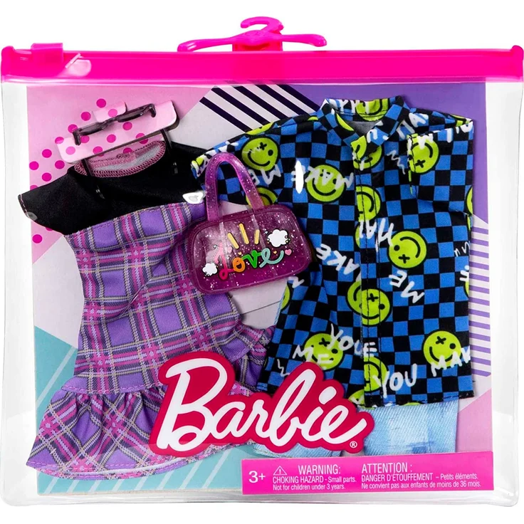 Funny Outfit | Garderoben Set | Barbie & Ken | Mattel HBV73 | Puppen-Kleidung – Bild 3
