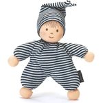 Sterntaler Spielpuppe Heiko, Integrierte Rassel, Alter: Für Babys ab der Geburt, 23 cm, Schwarz/Weiß