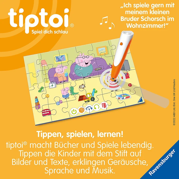 Ravensburger - tiptoi® Puzzle für kleine Entdecker: Peppa Pig – Bild 4
