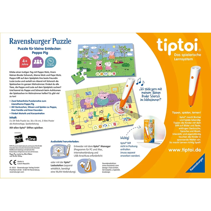 Ravensburger - tiptoi® Puzzle für kleine Entdecker: Peppa Pig – Bild 2