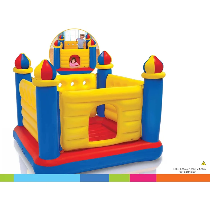 Intex Jump-O-Lene Castle Bouncer - Aufblasbare Hüpfburg - 175 x 175 x 135 cm – Bild 13