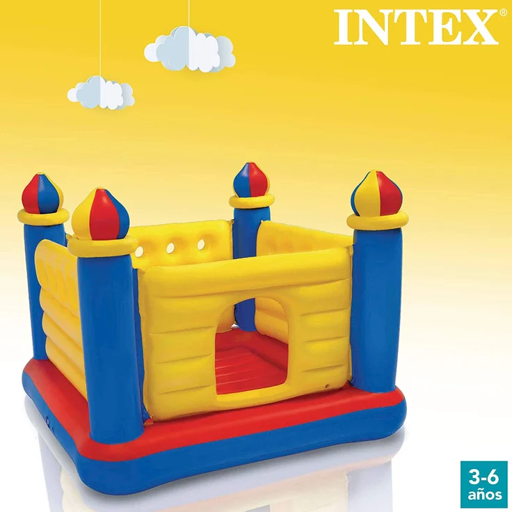 Intex Jump-O-Lene Castle Bouncer - Aufblasbare Hüpfburg - 175 x 175 x 135 cm – Bild 5