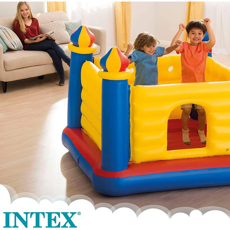 Intex Jump-O-Lene Castle Bouncer - Aufblasbare Hüpfburg - 175 x 175 x 135 cm – Bild 2