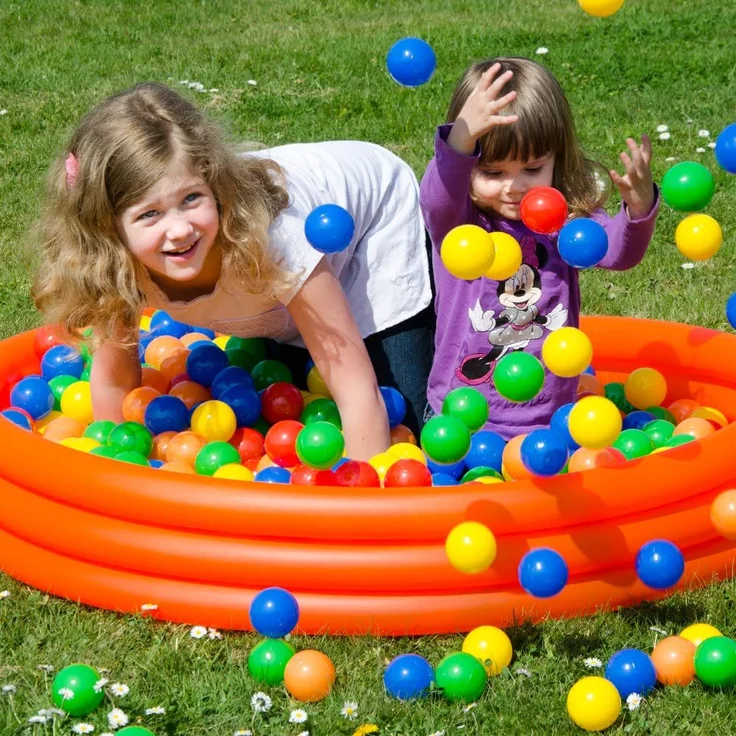 700 bunte Bälle für Bällebad 5,5cm Babybälle Plastikbälle Baby Spielbälle – Bild 8