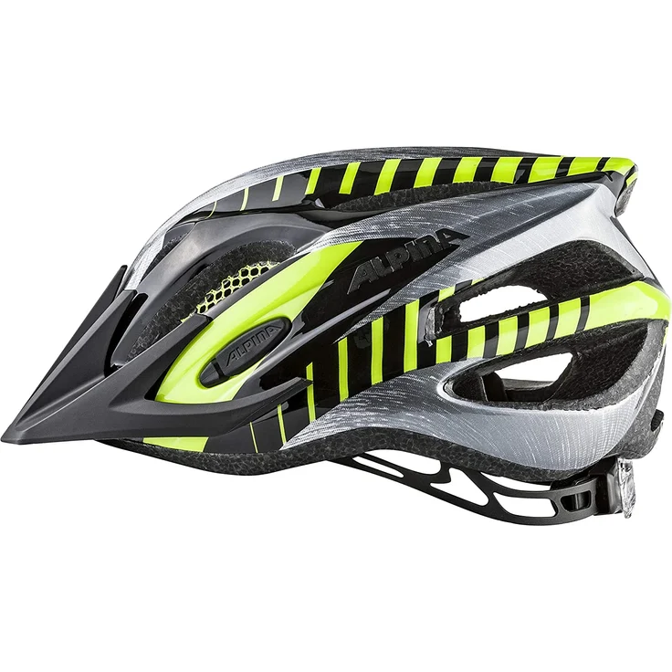 Alpina FB JUNIOR 2. 0 Kinderhelm black/steelgrey/neon 50-55 cm – Bild 3