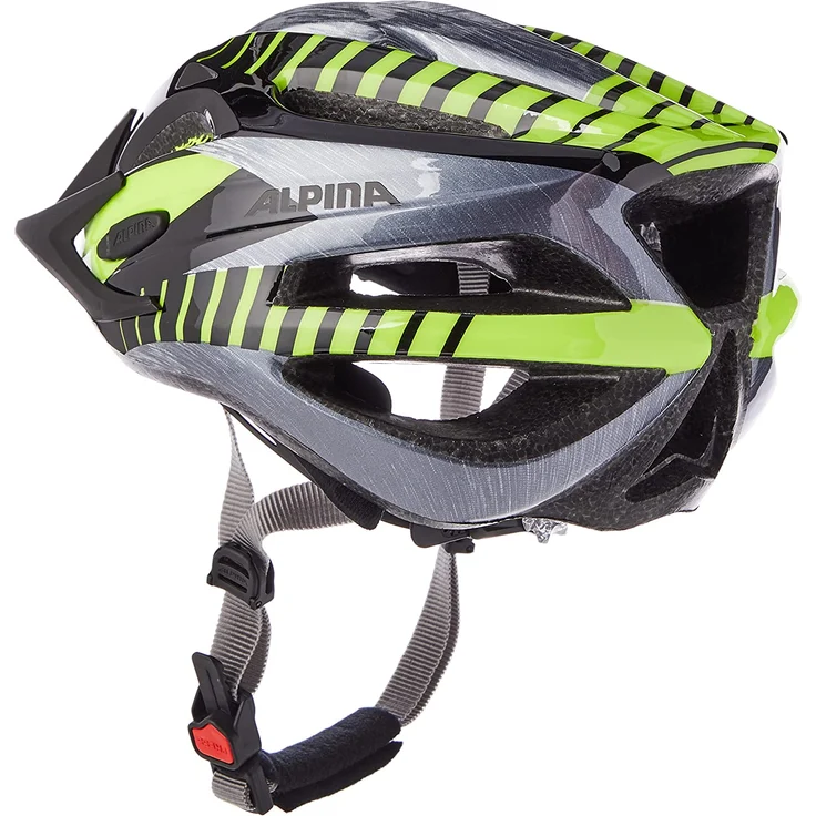 Alpina FB JUNIOR 2. 0 Kinderhelm black/steelgrey/neon 50-55 cm – Bild 6