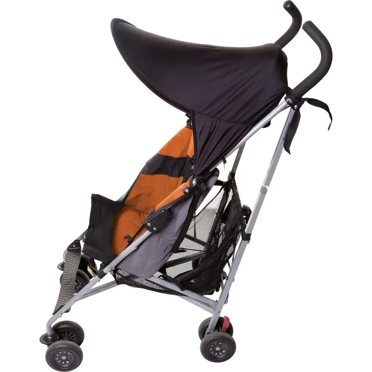 Dreambaby F285 Extenda-Shade® Kinderwagen Sonnenschutz Sonnenverdeck Sonnendach universal mittelgroß mit Seitenschutz, schwarz