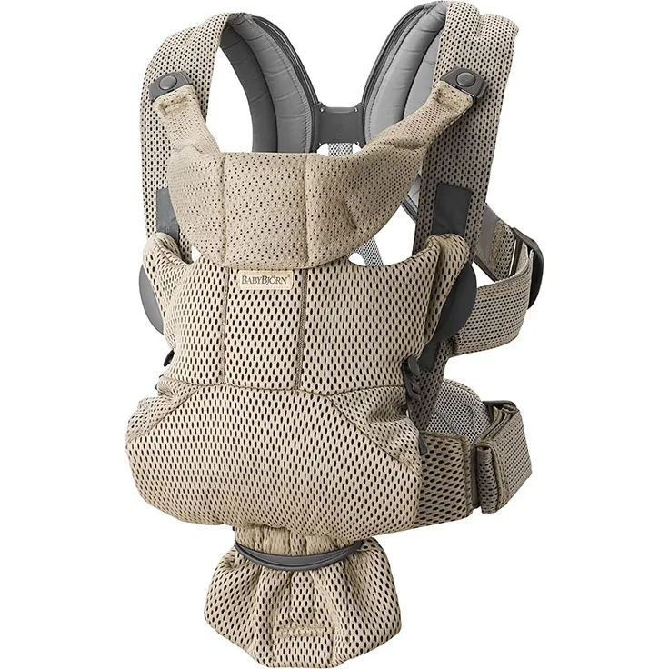 BabyBjörn 'Move 3D Mesh' Babytrage Grau / Beige