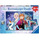 Ravensburger Kinderpuzzle 09074 - Frozen - Nordlichter - 2 x 24 Teile