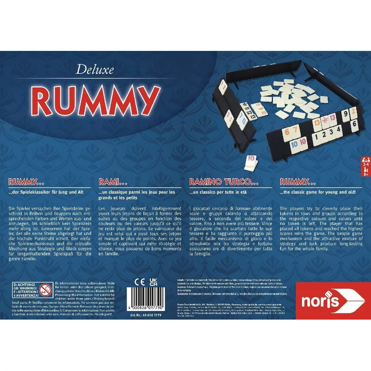 noris 606101779 Rummy, Deluxe Set, Familienspiel - Preisvergleich – Bild 9
