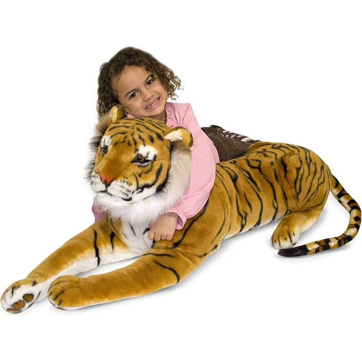 Melissa & Doug Tiger - Naturgetreues Plüschtier mit lebensechtem Gesichtsausdruck – Bild 5