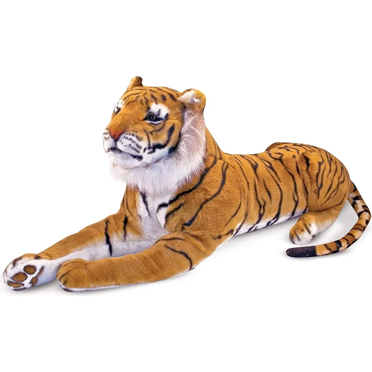 Melissa & Doug Tiger - Naturgetreues Plüschtier mit lebensechtem Gesichtsausdruck – Bild 4