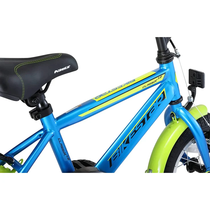 Bikestar Modern Kinderfahrrad 12 Zoll - Blau Grün – Bild 4