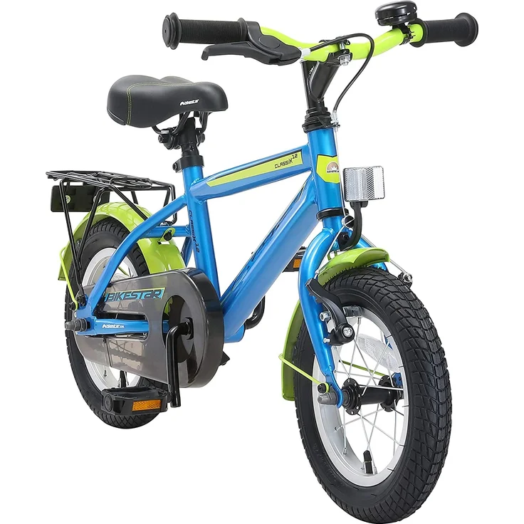 Bikestar Modern Kinderfahrrad 12 Zoll - Blau Grün – Bild 1