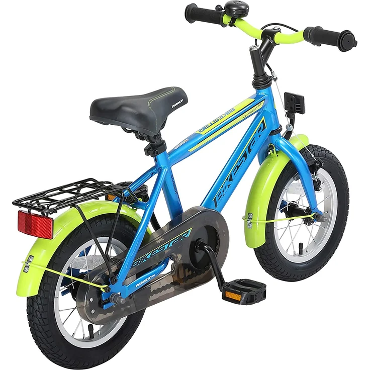 Bikestar Modern Kinderfahrrad 12 Zoll - Blau Grün – Bild 3