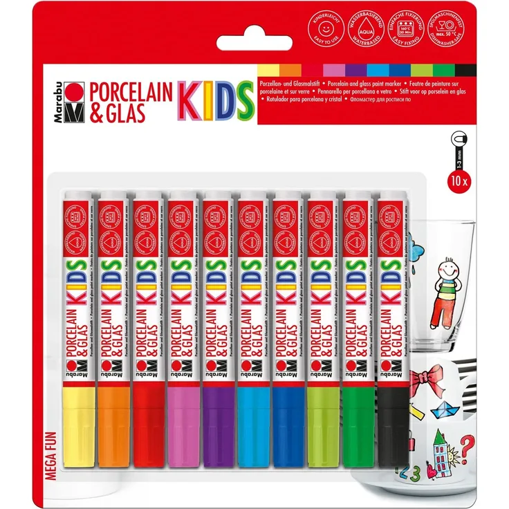 Marabu KiDS - Stifte-Set - Porzellan & Glas