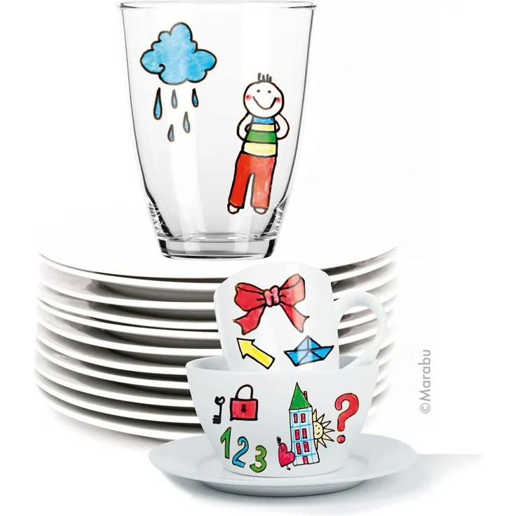 Marabu KiDS - Stifte-Set - Porzellan & Glas – Bild 4