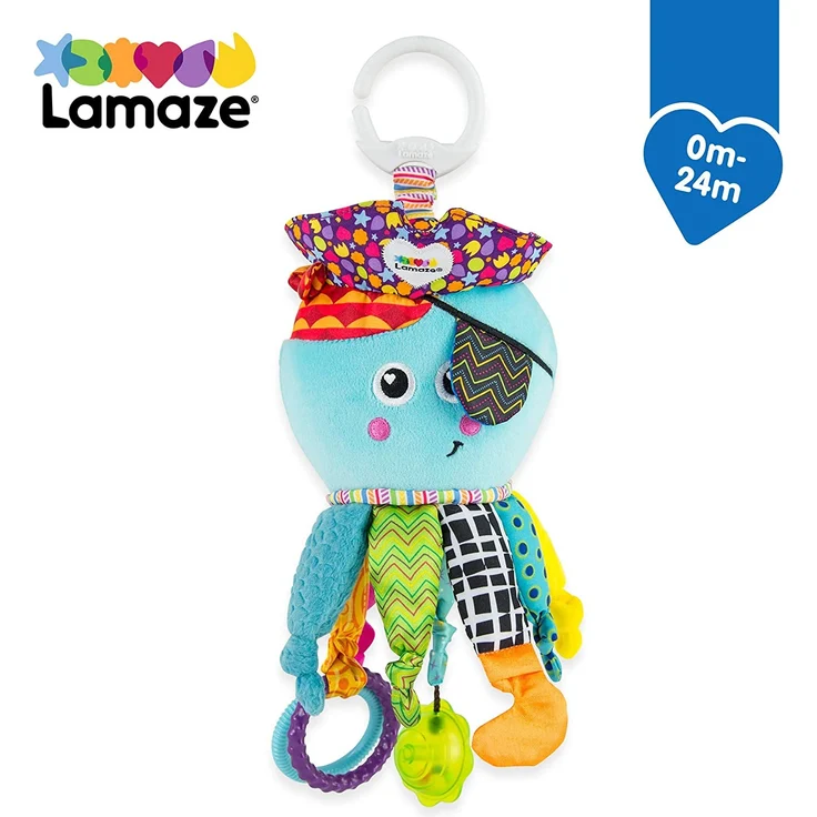 Lamaze Baby Spielzeug Captain Calamari, die Piratenkrake Clip & Go - hochwertiges Kleinkindspielzeug - Greifling Anhänger zur Stärkung der Eltern-Kind-Bindung - ab 0 Monate - Preisvergleich – Bild 7
