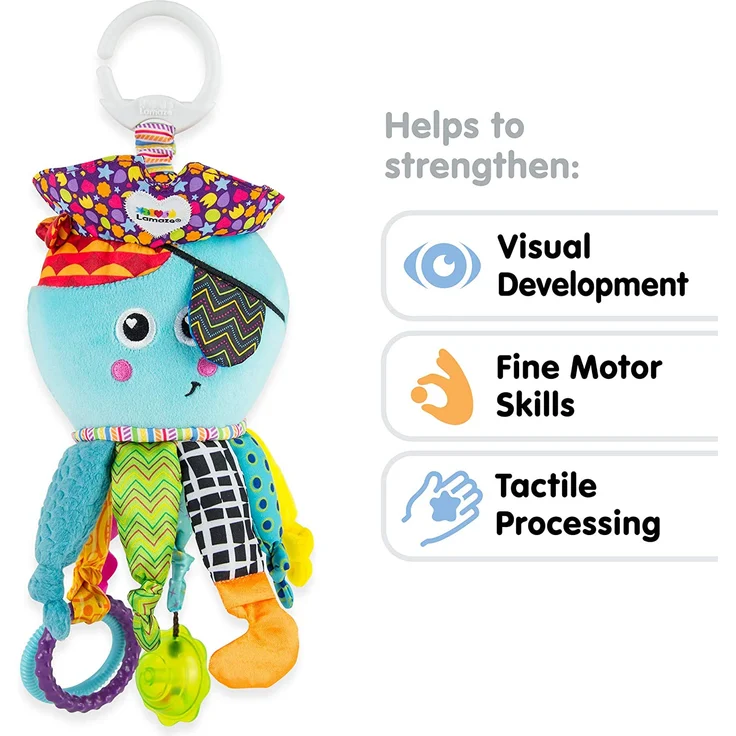 Lamaze Baby Spielzeug Captain Calamari, die Piratenkrake Clip & Go - hochwertiges Kleinkindspielzeug - Greifling Anhänger zur Stärkung der Eltern-Kind-Bindung - ab 0 Monate - Preisvergleich – Bild 6