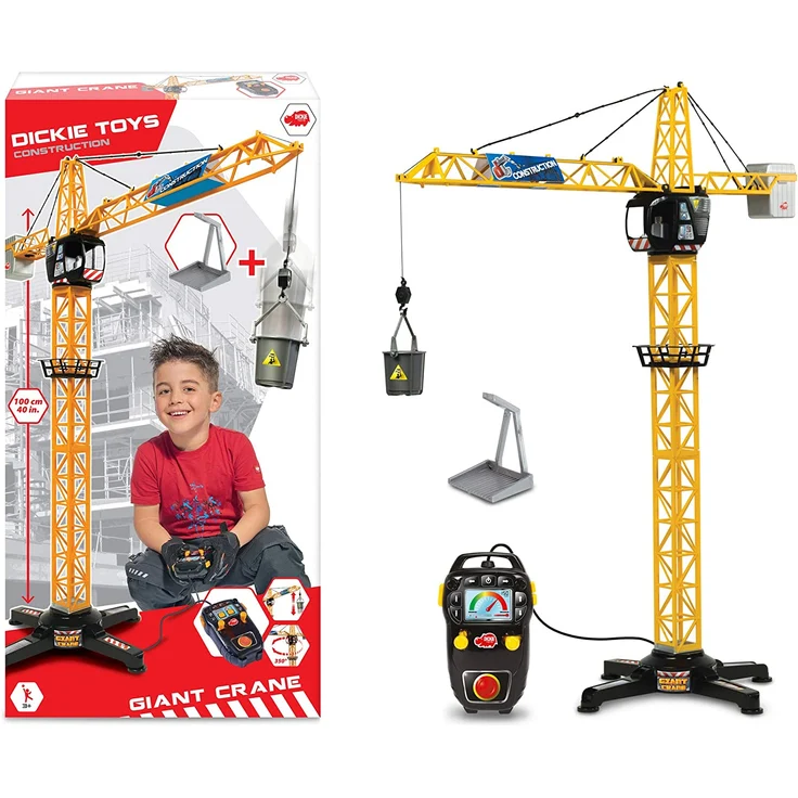 Dickie Toys 203462411 Giant Crane elektrischer Spielzeug Kran, ferngesteuert, 100 cm hoch – Bild 2