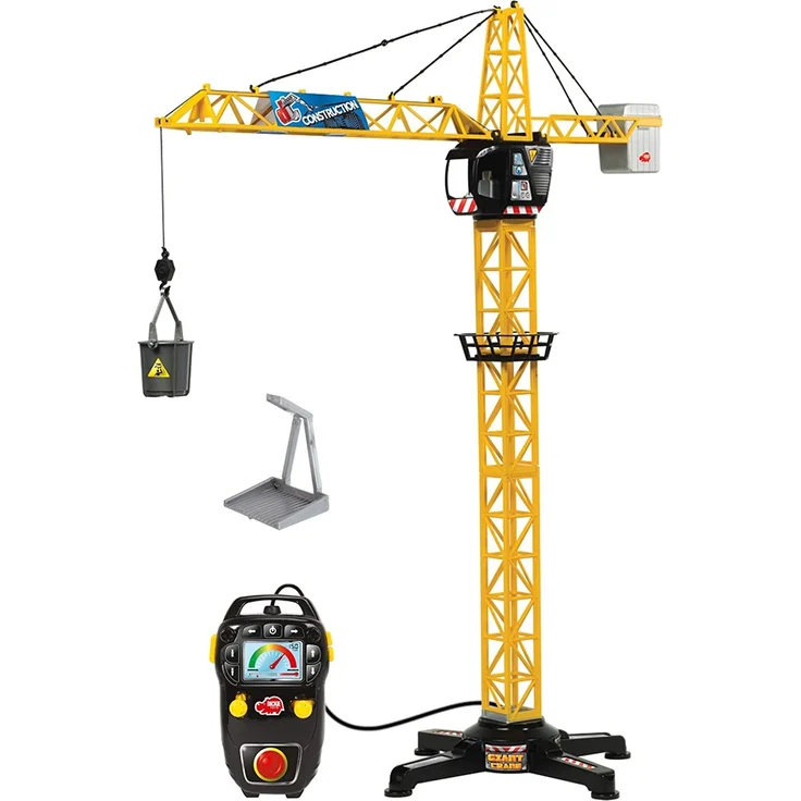 Dickie Toys 203462411 Giant Crane elektrischer Spielzeug Kran, ferngesteuert, 100 cm hoch – Bild 1