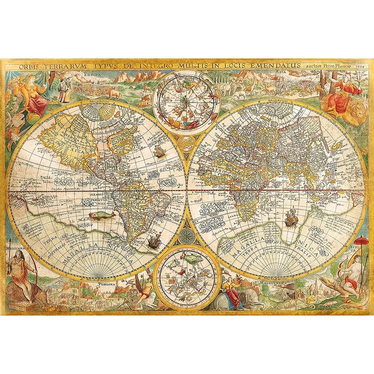 Clementoni 32557.3 - Puzzle 'Museum Kollektion - Antike Karte', 2000 Teile - Preisvergleich – Bild 2