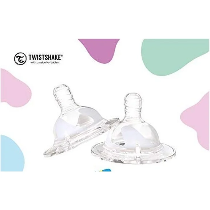 Twistshake 78020 Anti-Colic, Flaschensauger Medium, 2 Monate Plus, transparent – Bild 3