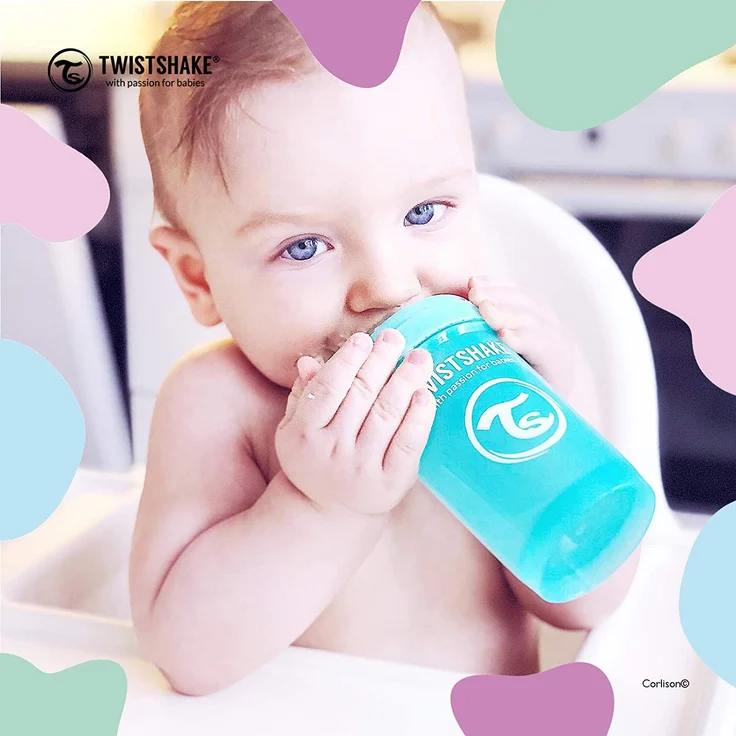Twistshake 78020 Anti-Colic, Flaschensauger Medium, 2 Monate Plus, transparent – Bild 7