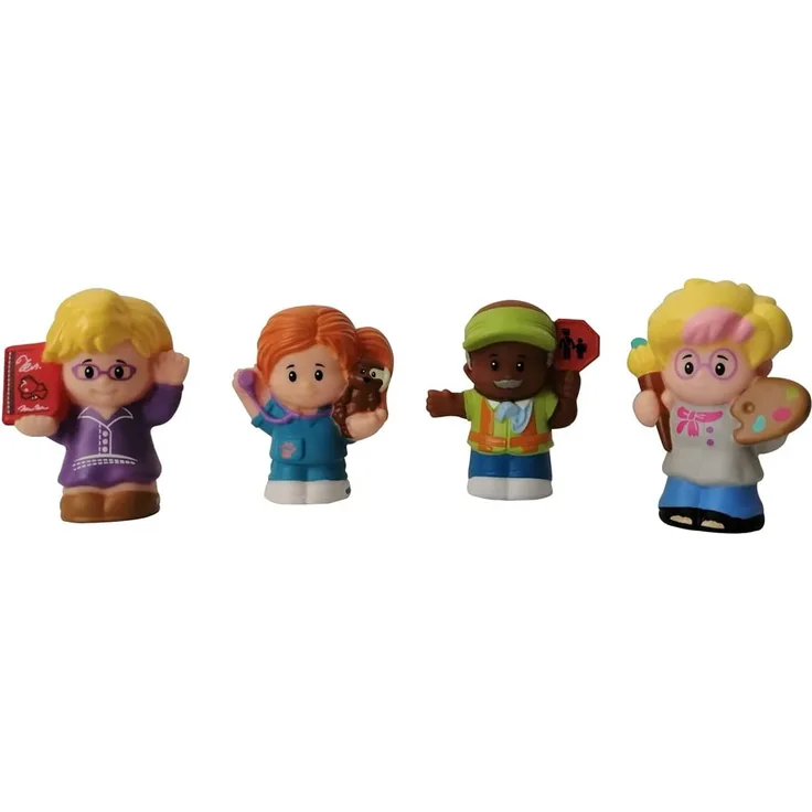 Little People Spielfiguren Set Malerin, Bibliothekarin, TierÃ¤rztin, SchÃ¼lerlotse
