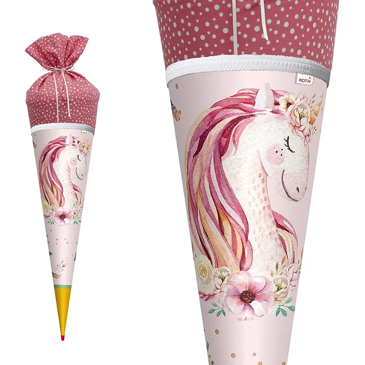 Roth Schultüte 70 cm - Lieblingsstück Einhornträume, Stoff - Preisvergleich – Bild 4
