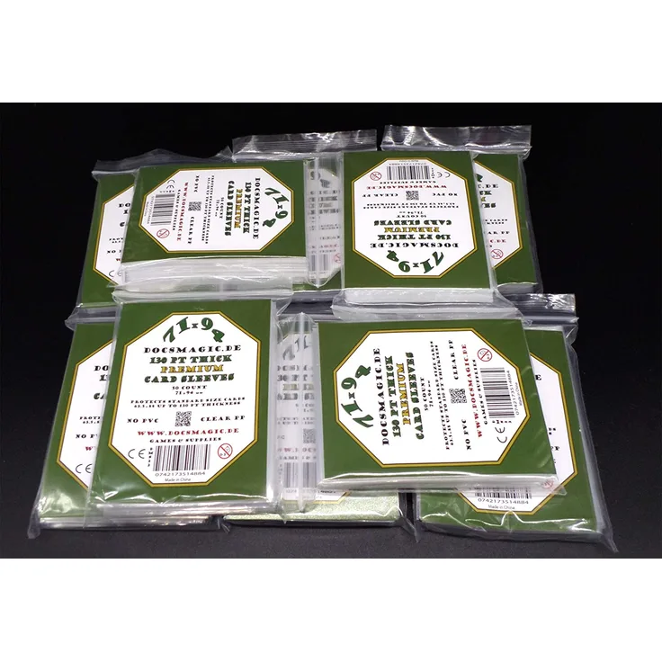 docsmagic. de 10 x 50 Premium Thick Card Sleeves - 130 pt - 3" x 4" Standard Size - 71 x 94 mm Kartenhüllen